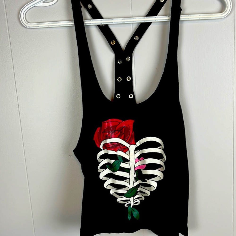 Hell bunny crop tank top